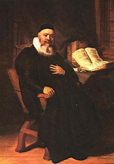 REMBRANDT Harmenszoon van Rijn Portrait of Johannes Elison. Germany oil painting art